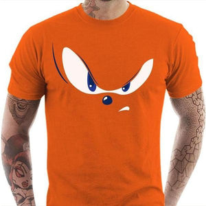 T-shirt geek homme - Eyes of the Sonic - Couleur Orange - Taille S
