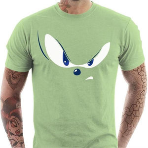 T-shirt geek homme - Eyes of the Sonic - Couleur Tilleul - Taille S