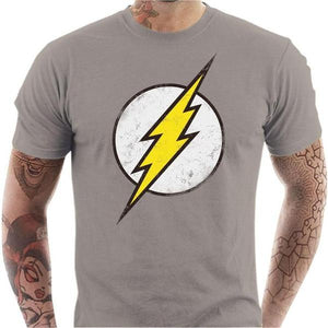 T-shirt geek homme - Flash - Couleur Gris Clair - Taille S