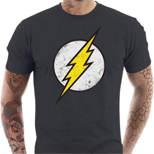 T-shirt geek homme - Flash - Couleur Gris Foncé - Taille S