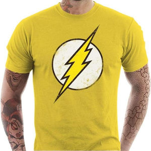 T-shirt geek homme - Flash - Couleur Jaune - Taille S