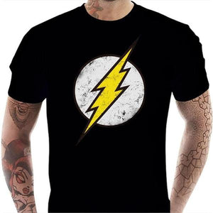 T-shirt geek homme - Flash - Couleur Noir - Taille S