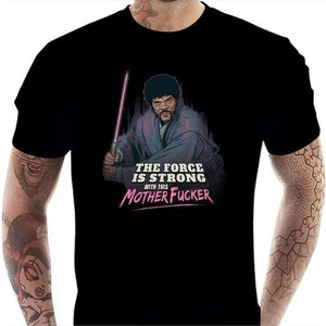 T-shirt geek homme - Force Fiction - Couleur Noir - Taille S