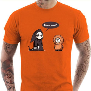T-shirt geek homme - Friends Forever - Couleur Orange - Taille S