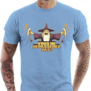 T-shirt geek homme - Furious Gandalf - Couleur Ciel - Taille S
