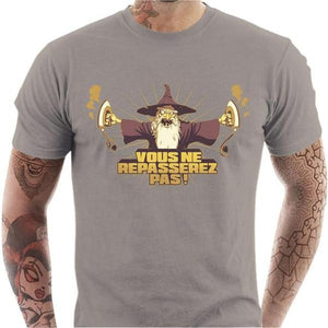 T-shirt geek homme - Furious Gandalf - Couleur Gris Clair - Taille S