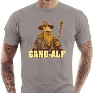 T-shirt geek homme - Gandalf Alf - Couleur Gris Clair - Taille S