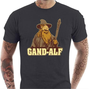 T-shirt geek homme - Gandalf Alf - Couleur Gris Foncé - Taille S