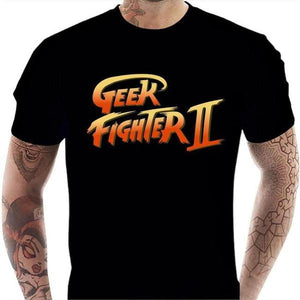 T-shirt geek homme - Geek Fighter II - Couleur Noir - Taille S