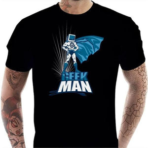 T-shirt geek homme - Geek Man - Couleur Noir - Taille S
