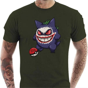 T-shirt geek homme - Gengar - Couleur Army - Taille S