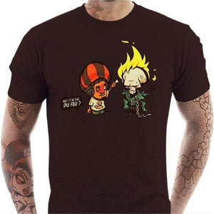 T-shirt geek homme - Ghost Rider - Couleur Chocolat - Taille S