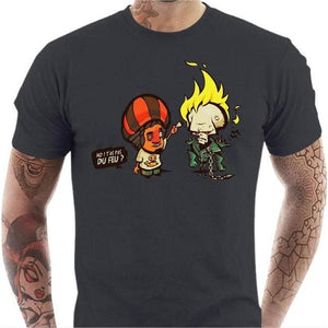 T-shirt geek homme - Ghost Rider - Couleur Gris Foncé - Taille S