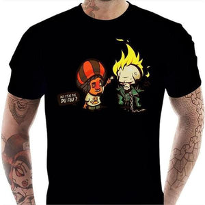 T-shirt geek homme - Ghost Rider - Couleur Noir - Taille S