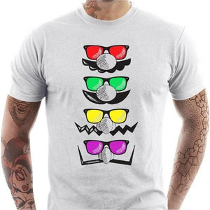 T-shirt geek homme - Glasses of Family - Couleur Blanc - Taille S