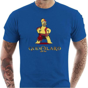 T-shirt geek homme - God Of Lard - Couleur Bleu Royal - Taille S