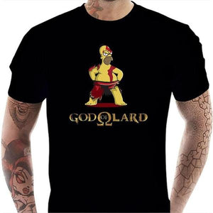 T-shirt geek homme - God Of Lard - Couleur Noir - Taille S