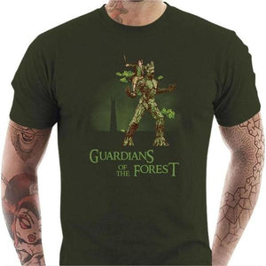 T-shirt geek homme - Guardians - Couleur Army - Taille S