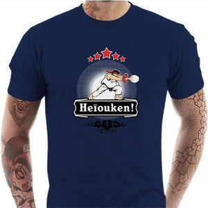 T-shirt geek homme - Heiouken ! - Couleur Bleu Nuit - Taille S