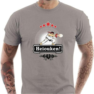 T-shirt geek homme - Heiouken ! - Couleur Gris Clair - Taille S