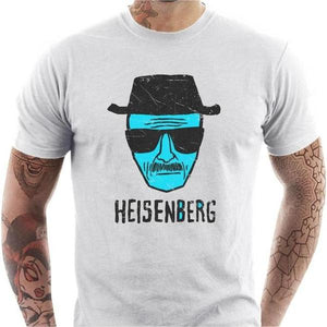 T-shirt geek homme - Heisenberg - Blue Meth - Couleur Blanc - Taille S