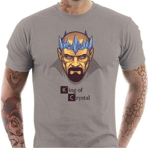 T-shirt geek homme - Heisenberg King - Couleur Gris Clair - Taille S
