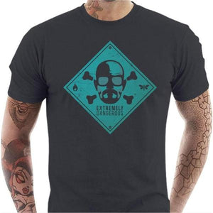 T-shirt geek homme - Heisenberg Skull - Couleur Gris Foncé - Taille S