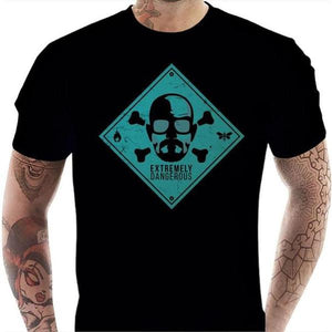 T-shirt geek homme - Heisenberg Skull - Couleur Noir - Taille S