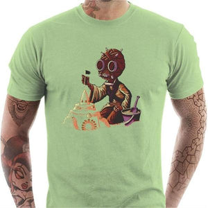 T-shirt geek homme - Homme des sables - Couleur Tilleul - Taille S