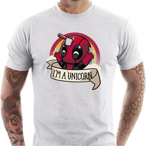 T-shirt geek homme - I am unicorn - Couleur Blanc - Taille S