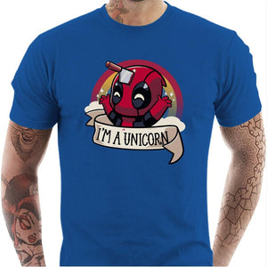 T-shirt geek homme - I am unicorn - Couleur Bleu Royal - Taille S