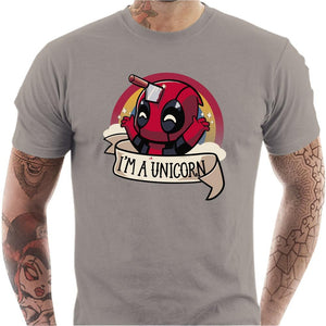 T-shirt geek homme - I am unicorn - Couleur Gris Clair - Taille S