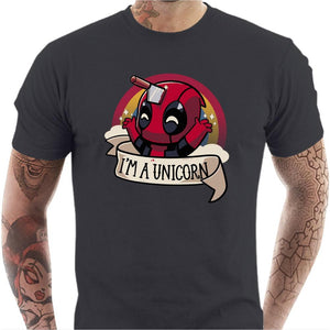T-shirt geek homme - I am unicorn - Couleur Gris Foncé - Taille S