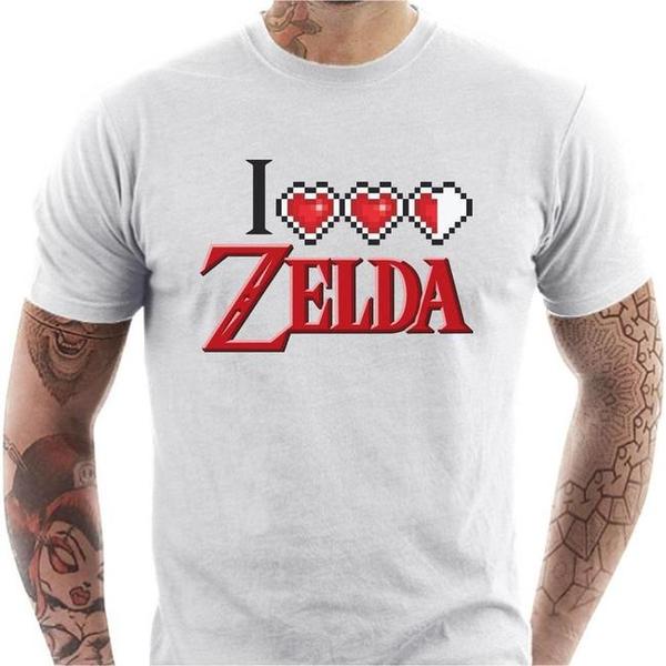 T-shirt geek homme - I love Zelda