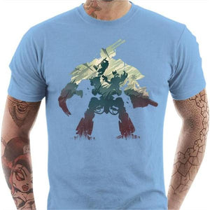 T-shirt geek homme - Impérial Knight - Couleur Ciel - Taille S