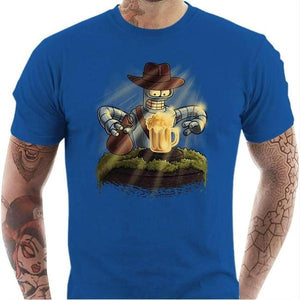 T-shirt geek homme - Indiana Bender - Couleur Bleu Royal - Taille S