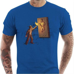 T-shirt geek homme - Indiana Carbonite - Couleur Bleu Royal - Taille S