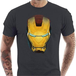 T-shirt geek homme - Iron Man - Couleur Gris Foncé - Taille S