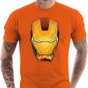 T-shirt geek homme - Iron Man - Couleur Orange - Taille S