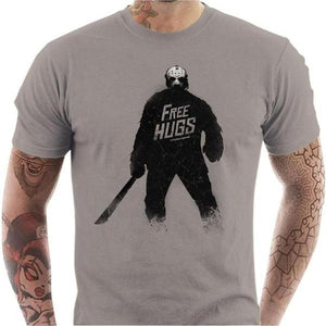 T-shirt geek homme - Jason Hugs - Couleur Gris Clair - Taille S