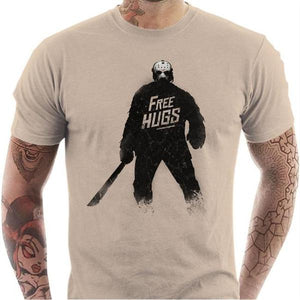 T-shirt geek homme - Jason Hugs - Couleur Sable - Taille S