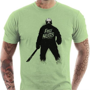 T-shirt geek homme - Jason Hugs - Couleur Tilleul - Taille S