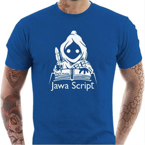 T-shirt geek homme - Jawa Script - Couleur Bleu Royal - Taille S