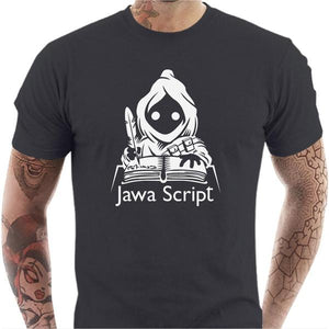 T-shirt geek homme - Jawa Script - Couleur Gris Foncé - Taille S