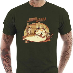 T-shirt geek homme - Jobbi Jabba - Couleur Army - Taille S