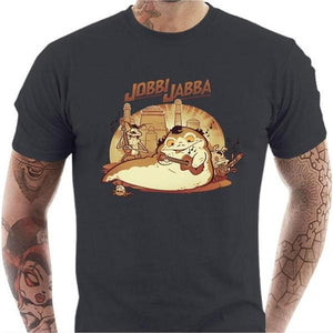 T-shirt geek homme - Jobbi Jabba - Couleur Gris Foncé - Taille S