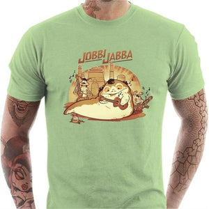 T-shirt geek homme - Jobbi Jabba - Couleur Tilleul - Taille S