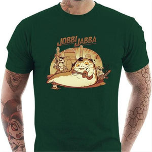 T-shirt geek homme - Jobbi Jabba - Couleur Vert Bouteille - Taille S