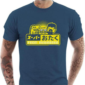T-shirt geek homme - Kampai ! - Couleur Bleu Gris - Taille S