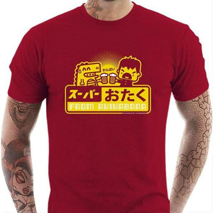 T-shirt geek homme - Kampai ! - Couleur Rouge Tango - Taille S